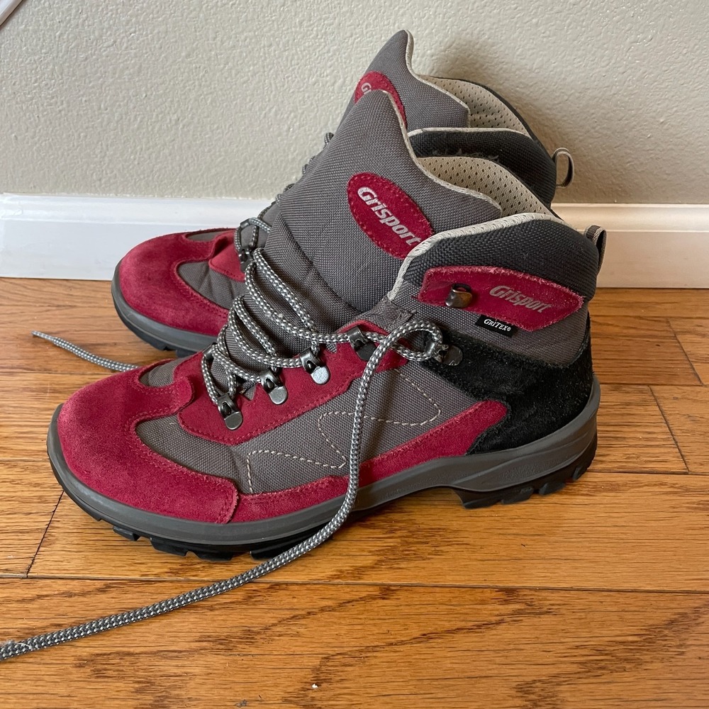 GRISPORT Excalibur Boots Women's Size 9.5  Gritex ‎ Waterpoof Hiking Red/Gray